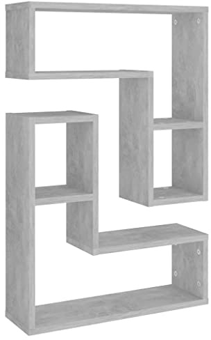 Mensole a Muro 2pz Grigio Cemento 50x15x50cm Legno Multistrato, Mobili, Scaffalature, Scaffali e mensole per pareti Grigio