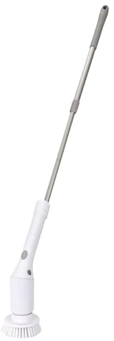 Bvizyelck Electric Cleaning Scrubber - Electric Rotating Brush Cleaner for Bathroom - Long Handle Scrubbing Tools with Replaceable Heads for Bathroom Grout Drill Floor Tile