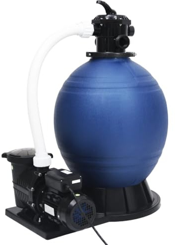 Générique Filtre à Sable avec vanne 7 Voies et Pompe 1000 W Bleu et Noir,Maison & Jardin,Piscine & Spa,Accessoires pour piscines & spas,Filtres pour piscines & spas,31.43 KG,313991