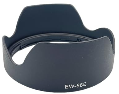 SZZCNOX Paraluce EW-88E per Canon RF 24-70 mm f/2.8/RF 24-105 mm f/2.8 obiettivo fotocamera baionetta reversibile copertura paralume sostituisce accessori, compatibile con filtro 82 mm, nessuna