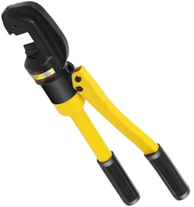 Taglierina idraulica 8T, taglierina in acciaio portatile, area di taglio 4 – 16 mm, taglierina in acciaio con cassetta degli attrezzi per acciaio filettato, acciaio rotondo (8T – 16 mm)
