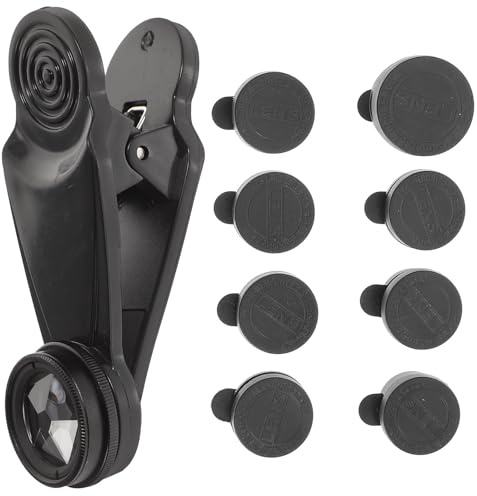 Healifty Handy Kameraobjektiv Satz Optisches Glas 10-in-1 mit Weitwinkel Fischaugenobjektiv Aluminium Magnesium Gehäuse für Natur und Himmelsfotografie