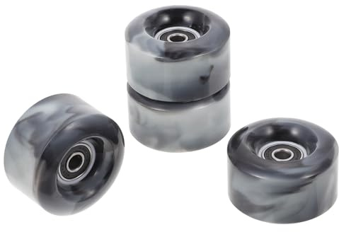 ULTECHNOVO Accesorios para Patines en Línea 4 Ruedas de 2.36 Pulgadas Ruedas de Patines de PU Bicolor para Patinaje al Aire Libre en Superficies Rugosas y Asfalto para Color Aleatorio