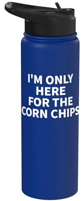 Vêtements de copeaux de maïs - Design amusant de chips Stainless Steel Insulated Water Bottle