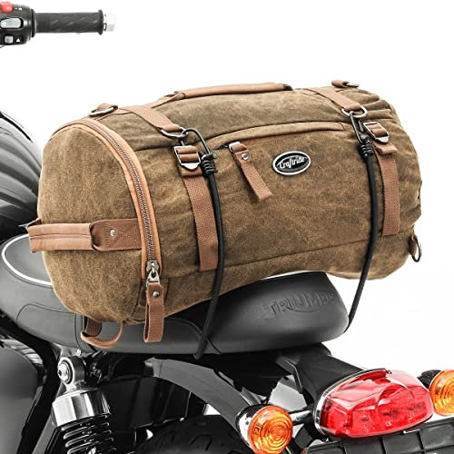 Hecktasche Vintage 25L kompatibel mit Chopper/Custombike Custom braun CB13892