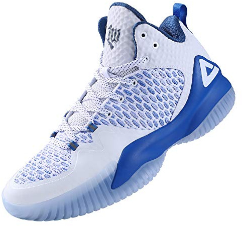 PEAK High Top Mens Basketball Shoes Lou Williams Streetball Master Breathable Outdoor Sneakers Cushioning Shoes for Fitness