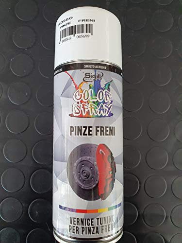Sigill - Color Rosso Pinze Freni, Bombola Spray da 400 ml, Vernice Protettiva Resistente a Benzina e Agenti Chimici, Finitura Dura e Liscia, Anti-Sporco, Alta Aderenza e Coprenza