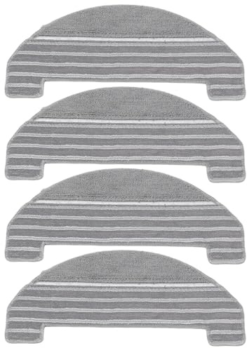 Lot de 4 Tampon de vadrouille de pièces de Rechange pour Proscenic M8 Pro pour Ultenic T10 Robot aspirateur