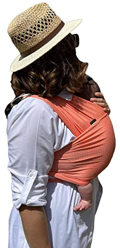 Amarsupiel | Wasser-Babytrage | Schnelltrocknend | Oekotex | Waterproof | Farbe Koralle