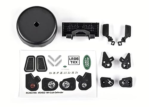 TRAXXAS Grill, sidospegel, snorkel för TRX9712 kaross TRX-4M Defender