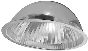 Sharplace Einbau-Lichtleisten-Abdeckung, Moderne Deckenleuchte, Lampenabdeckung, runder Lampenschirm, schützender Aluminium-Reflektor für Zuhause, Café,