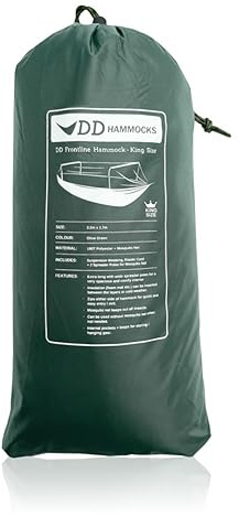 DD Hammocks Frontline Hammock - KING Size: Extra Large Bugproof Camping Hammock for Bushcraft & Adventure Travel