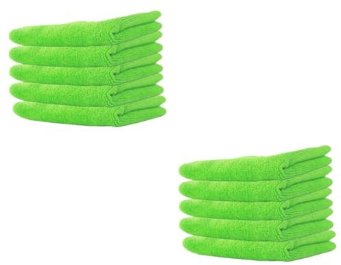 Didiseaon 10 Uds Toalla De Limpieza Toallas De Microfibra para El Cabello Pequeños Paños para Platos Toalla De Plato Ropa De Cocina Toallas De Mano Trapo De Limpieza De Microfibra Toalla De