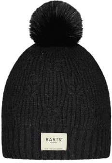 Barts Damen Strickmütze Macawa Wintermütze mit Kunstfell-Bommel