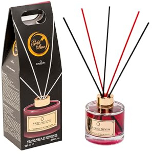 Ekuival |Profumatore d'Ambiente, Diffusore con Bastoncini, Fragranze Ispirate ai Grandi Profumi 120ml (Parfum Divin)