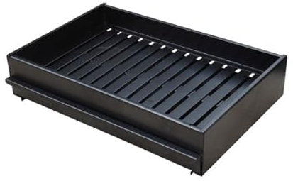 MF - Griglia di cottura per barbecue con cassetto raccoglie ceneri - metallo rack 50 x 33 x 11 cm