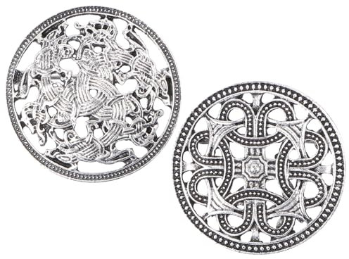 ROMISBABA 2stücke Retro Broschen Dekorative Anstecknadeln Für Kleidung Nordische -inspiration Stilvolle Accessoires Für Hochzeiten Partys Und Alltagsmode