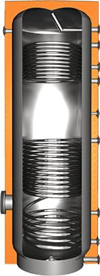 Edelstahl-Pufferspeicher mit 2 Wärmetauschern - JEBS2 (300 Liter)