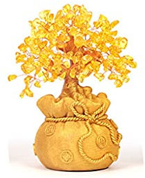 Kristallbaum Geldbaum Kristall Glücksbaum Home Office Dekoration Feng Shui Baum Kristall Fortune Baum Lucky Tree Bonsai Kleiner Geschenkbaum Edelsteinbaum (Größe: B)