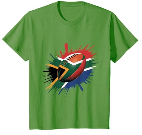 Südafrika Rugby Südafrika Flagge Rugby Herren Damen Jungen T-Shirt