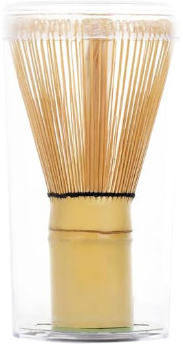 Matcha Whisk 120-Prong Bamboo Chasen – Traditional Japanese Matcha Whisk Set for Ceremonial Tea, Handcrafted Natural Bamboo Matcha Stirrer, Matcha Whisk Set, Chasen