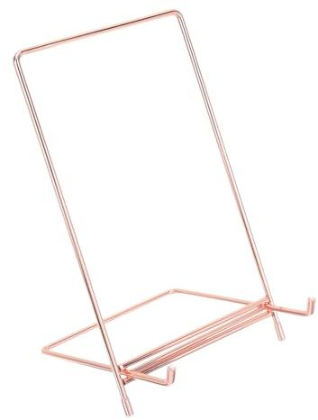 Artibetter Supporto in Acciaio Inossidabile per Piatti e Ricettari Leggio da Tavolo Stabile per Libri di Cucina Tablet Espositore Multiuso Compatto per Casa e Cucina