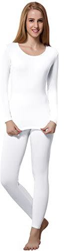 HEROBIKER Damen Thermounterwäsche Set Ultra Soft Top & Bottom Base Layer Lange Unterhose Winer Warm mit Fleece Gefüttert
