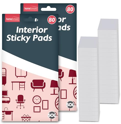 SOL 160pcs Interior Sticky Pads 20mm - Double Sided Square Foam Adhesive | Heavy duty square fixers, for wall mounting, picture frames, cards and craft making