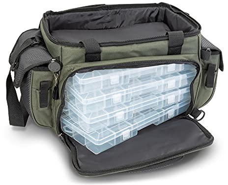 Iron Claw Easy Gear Bag NX 40 x 22 x 28 cm inkl. 4 Boxen Ködertasche