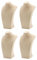 Sharplace Lot de 4 Bijoux Buste Présentoir Figure Comptoir Anneaux Chaîne Titulaire Rack Organisateur Placard Organisation