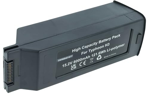 vhbw Akku Ersatz für Yuneec YUNTYH3B4S5250, YUNTYHP101 für Drohne Multicopter Quadrocopter (8000mAh, 15,2V, Li-Polymer)