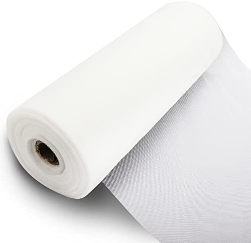Tüll Stoff Rolle, 30cm x 91,5m, Tüll Meterware, Tüll Rolle Weiß, Tüllband, Tüllstoff Weiss, für Geburtstage & Hochzeiten Deko DIY, Tutu Rock Handwerk, Tisch Dekoratives, Geschenk Verpackung