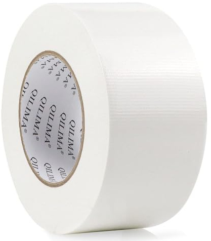 QILIMA Panzertape Weißes Reparaturband 48 mm x 45 m, 1 Rollen | Extra starkes Reparaturband für innen & außen. Gewebeverstärkt, zuverlässig und universell einsetzbar