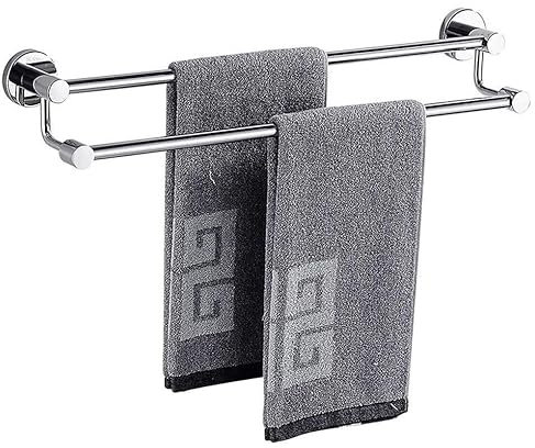 Handtuchhalter Wand Handtuchständer Bad 304 Edelstahl Handtuchhalter Wandmontage Für Küche Badezimmer Handtuchhalter Moderner Zweipoliger Handtuchhalter Handtuchstange Badetuchhalter ( Size : 7 3/8 )