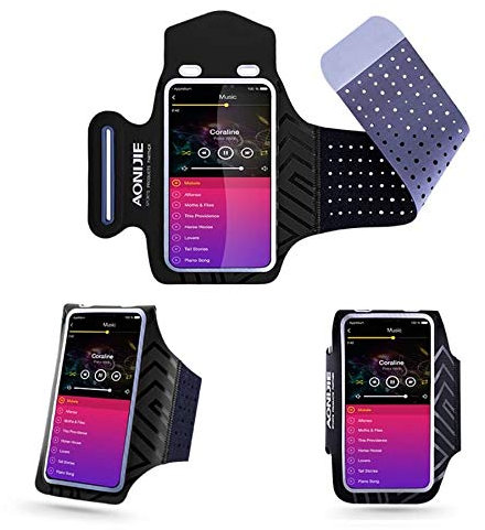 DFV mobile - Professional Cover Neoprene Armband Sport Walking Running Fitness Cycling Gym für Hammer 3 (2020) - Black