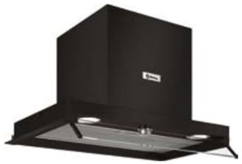 Balay, Campana decorativa integrable, 60 cm, Negro mate, 3BD866MN | Evita la dispersión de humos y vapores en tu cocina gracias a su visera de cristal.