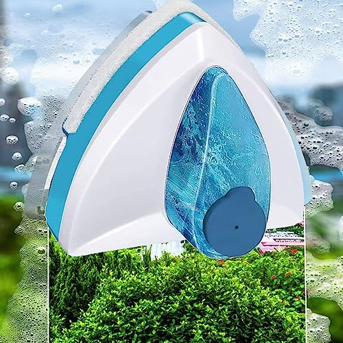 Hooha Fensterputzer Magnetisch mit Wasser Gefüllt Automatische Wasserauslass Fensterputzen Leicht Gemacht Glasscheibenreinigung Innen und Außen Für Einfach Fenster 3-8 mm