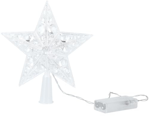 HOMSFOU 1pc Christmas Tree Top Lights Light up Star Tree Topper Light up Christmas Topper Star LED Lights for Trees Decorations Projector