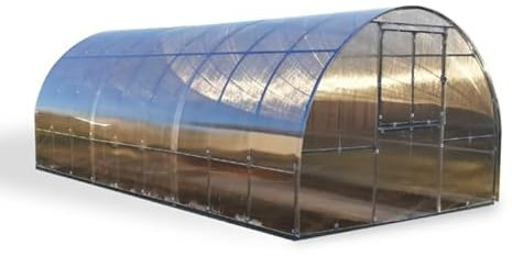 Gewächshaus KLASIKA Tube 3x8m mit fundamenten und 6mm Polycarbonat