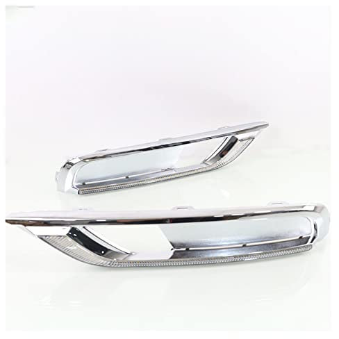 Nebelscheinwerfer 1 Set 12V ABS Für CRV CR-V 2015 2016 DRL Tagfahrlicht Tageslicht Mit Gelber Blinkerlampe (Farbe : White and yellow)