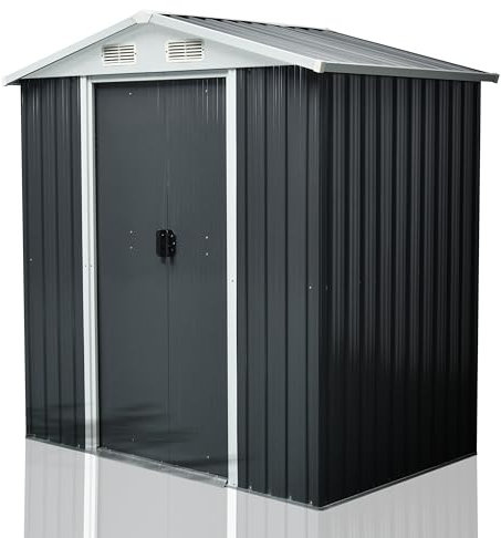 Geräteschuppen Metall Gerätelager Werkzeugschuppen Gerätehaus Gartenhaus Safe L