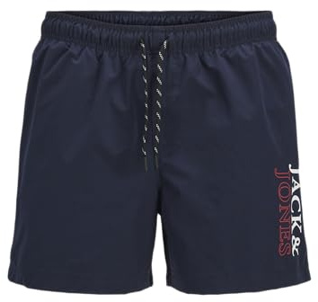 Jack & Jones Jpstmaui Jjswim Double Logo AKM Sn para Hombre, Azul Marino, S