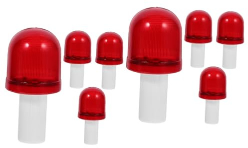 iplusmile 8pezzi Luci Lampeggianti Per Coni Stradali Sicurezza Stradale Impermeabili e Resistenti Agli Urti Per Emergenze e Cantieri Alta Visibilità Condizioni Di Basso Luce