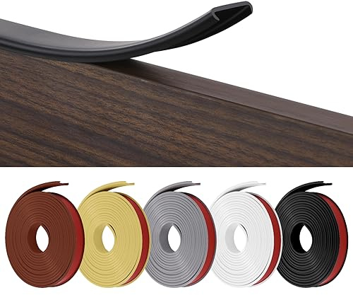 Flintronic 5 m x 30 mm U-form flexibelt möbelkantband, baby säkerhet baby kantskydd, självhäftande TPE träkantband, gör-det-själv möbelkant för bord, skåp, möbelrestaurering