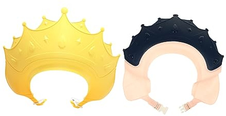 JOINPAYA 2stücke Pack Shampoo-hauben für Kleinkinder Verstellbare Duschhaube aus Tpe-material zum Haarewaschen und Schutz von Augen und Ohren bei Junge Mädchen und Kleinkindern