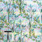 Conkov Fensterfolie Sichtschutzfolie mit Regenbogeneffekt, Elektrostatische Adsorption, Keine Klebeverbindung, Dekorfolie für Wohnzimmer Küche Büro, Grünes Blatt, 44,5 x 200 cm mit Werkzeug