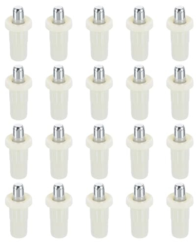 uxcell 100pcs Shutter Repair Pins, Spring Loaded Plantation Shutter Replacement Repair Pins Metal Plantation Shutter Pins Louvers Staples for Windows, White(1 x 0.41 x 0.28 Inch)