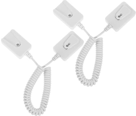 Vaguelly 2piezas Correa Retráctil para Cable De Seguridad Cerradura Diseño Antipérdida Plástico Resistente Soporte para Llaves y Teléfonos