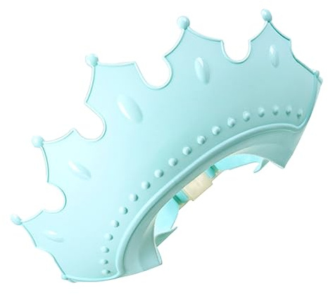GALPADA Verstellbare Kinder Shampoo Haube aus Wasserdichtem Tpe und Pp mit Leichtem Kronen Design zum Schutz von Augen und Ohren Beim Baden