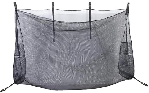 Pool Toy Mesh Organizer Bag - Large Capacity Inflatable Toy Holder With Fence Mounting Hooks, Water Resistant Net For Swimming Equipment | Mesh Pool Bag For Ba